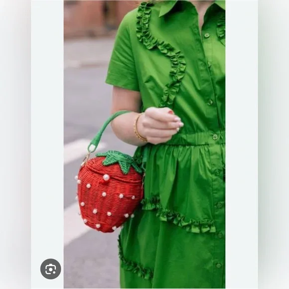 Kate Spade x Target Green Ruffled Midi Dress